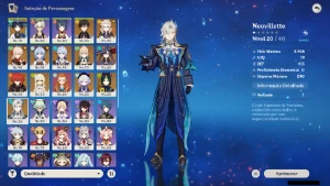 Genshin Impact - Ar57, 12 Personagens T5 E 3 Armas T5