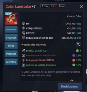 98K Power colar épico +7 3 pets épicos - MIR4
