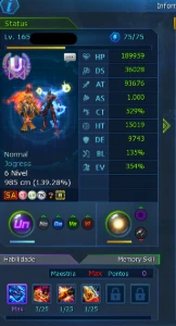 Conta Ladmo/Omegamon - 5 Rank U - Digimon Masters Online
