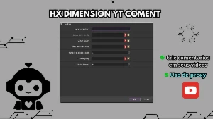 HX DIMENSION COMENT VIDEO YT-crie comentário em seus videos!