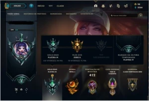 conta platina lol - League of Legends