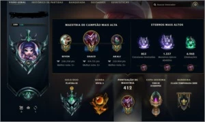 conta platina lol - League of Legends