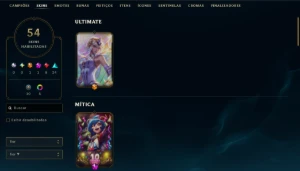 Conta LoL 54 Skins - League of Legends