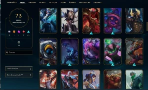 6628 Rp - 73 Skins - 60 Essencias Miticas League Of Legends LOL