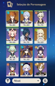 Conta Ayato+Childe+QiQi+Mona ar40+ - Genshin Impact