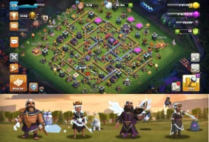 Cv 15 Th 15 Top Com 28 Skins Sendo 5 Lendárias/ Paisagem/ Ba - Clash of Clans