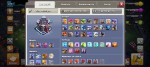 Cv 15 Th 15 Top Com 28 Skins Sendo 5 Lendárias/ Paisagem/ Ba - Clash of Clans