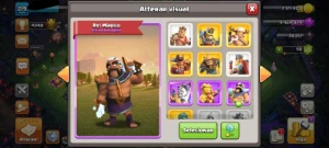 Cv 15 Th 15 Top Com 28 Skins Sendo 5 Lendárias/ Paisagem/ Ba - Clash of Clans