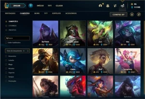 Conta Unranked com 150 Champs e 201 Skins - League of Legends LOL