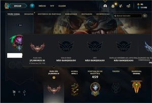 Conta Unranked com 150 Champs e 201 Skins - League of Legends LOL