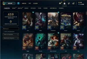 Conta Unranked com 150 Champs e 201 Skins - League of Legends LOL