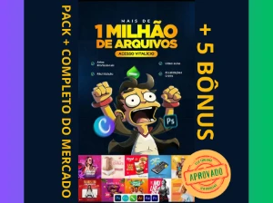 Pack +1 Milhão Arquivos- Redes Socias- Photoshop- Canva - Outros