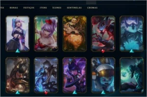 VENDO CONTA LOL COM SKIN LUX ELEMENTALISTA E SEJUANI HEXTEC - League of Legends