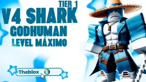 BLOX FRUITS > 🦈V4 SHARK TIER 1 + 👊GHM + ✨BRINDES🩵 - Roblox