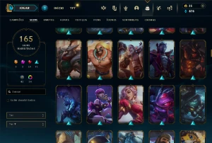 Conta FA com 165 Skins BARATINHA - League of Legends LOL