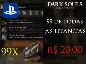 Titanitas no Máximo - Dark Souls Remastered PS4/PS5 - Outros