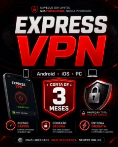 🔥Express VPN 90 Dias (30d de Garantia) - Assinaturas e Premium