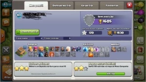 Clash of Clans CV8 (com todas as defesas full) BARATO