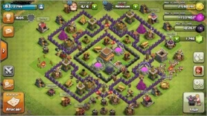 Clash of Clans CV8 (com todas as defesas full) BARATO