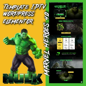 Pagina IPTV Elementor Hulk Marvel Heroes 4.0 - Outros