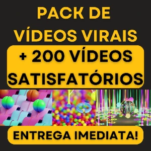 🔥 Pack de Vídeos Virais Satisfatórios – + 200 Vídeos - Outros