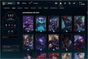CONTA LOL LVL 388/GOLD 1/197 SKINS/ TODOS OS CAMPEÕES/30K EA - League of Legends