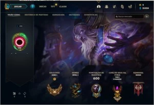 CONTA LOL LVL 388/GOLD 1/197 SKINS/ TODOS OS CAMPEÕES/30K EA - League of Legends