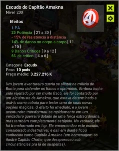 Escudo Capitão de Amakna exo AP ( MonoConta) - Dofus