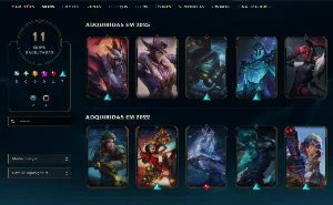 CONTA GOLD 2, 70% , plat 3 na flex - League of Legends LOL
