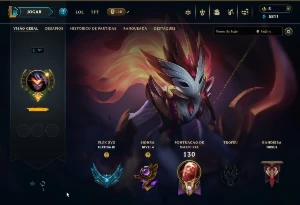 CONTA GOLD 2, 70% , plat 3 na flex - League of Legends LOL