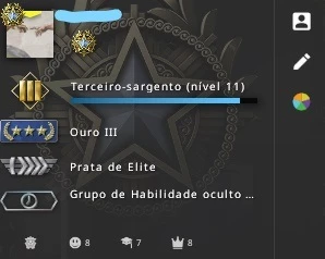 CONTA PRIME CS GO OURO (com medalha de serviço) - Counter Strike