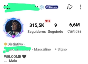 Conta kwai com 300k de seguidores - Redes Sociais