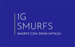 SMURFS COM SKINS MITICAS LOL - League of Legends