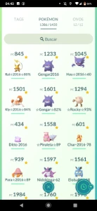 Pokémon Go Conta Top 2016