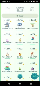 Pokémon Go Conta Top 2016