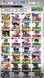 Conta Dragon Ball Legends - Personagens niver +  80k Cristal - Others