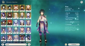 Zhongli C1, Baal, Venti, Xiao, Kazuha, Klee, HuTao, Homa... - Genshin Impact