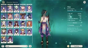 Zhongli C1, Baal, Venti, Xiao, Kazuha, Klee, HuTao, Homa... - Genshin Impact