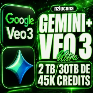 Google Ultra | Veo 3.1 | 45000 Creditos | 7 Dias | Gemini - Assinaturas e Premium