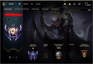 CONTA D4 10 SKINS + - League of Legends LOL