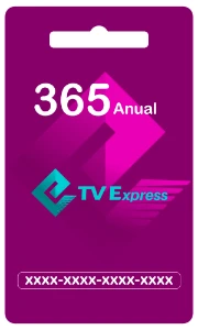 Recarga TVE Anual 365dia - Gift Cards