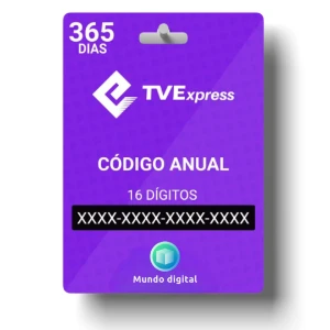 Recarga TVE Anual 365dia - Gift Cards