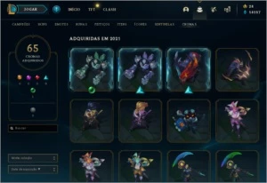 Conta LOL Diamante 3 com todos os campeões e 222 skins - League of Legends