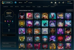 Conta LOL Diamante 3 com todos os campeões e 222 skins - League of Legends