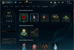 Conta LOL Diamante 3 com todos os campeões e 222 skins - League of Legends