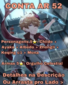 Ayaka + Childe + Zhongli + Albedo + Keqing c1 + Mona - Genshin Impact