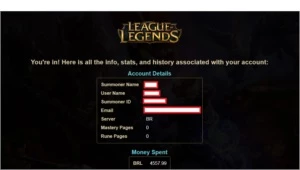 Conta League of Legends Completa LOL