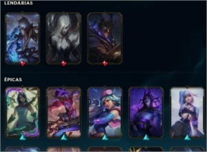 conta d4 70% wr 2020, 48 skins - League of Legends LOL