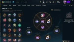 CONTA LEAGUE OF LEGENDS LVL 282 , 500+ SKIN OURO IV. LOL