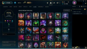 Conta league of legends 698 skins nivel 893 LOL